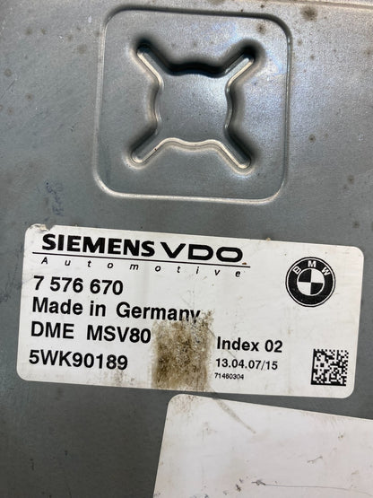 2007 - 2011 BMW 328i 528i E90 ECM ECU Engine Computer 7576670 AD3442 DG2
