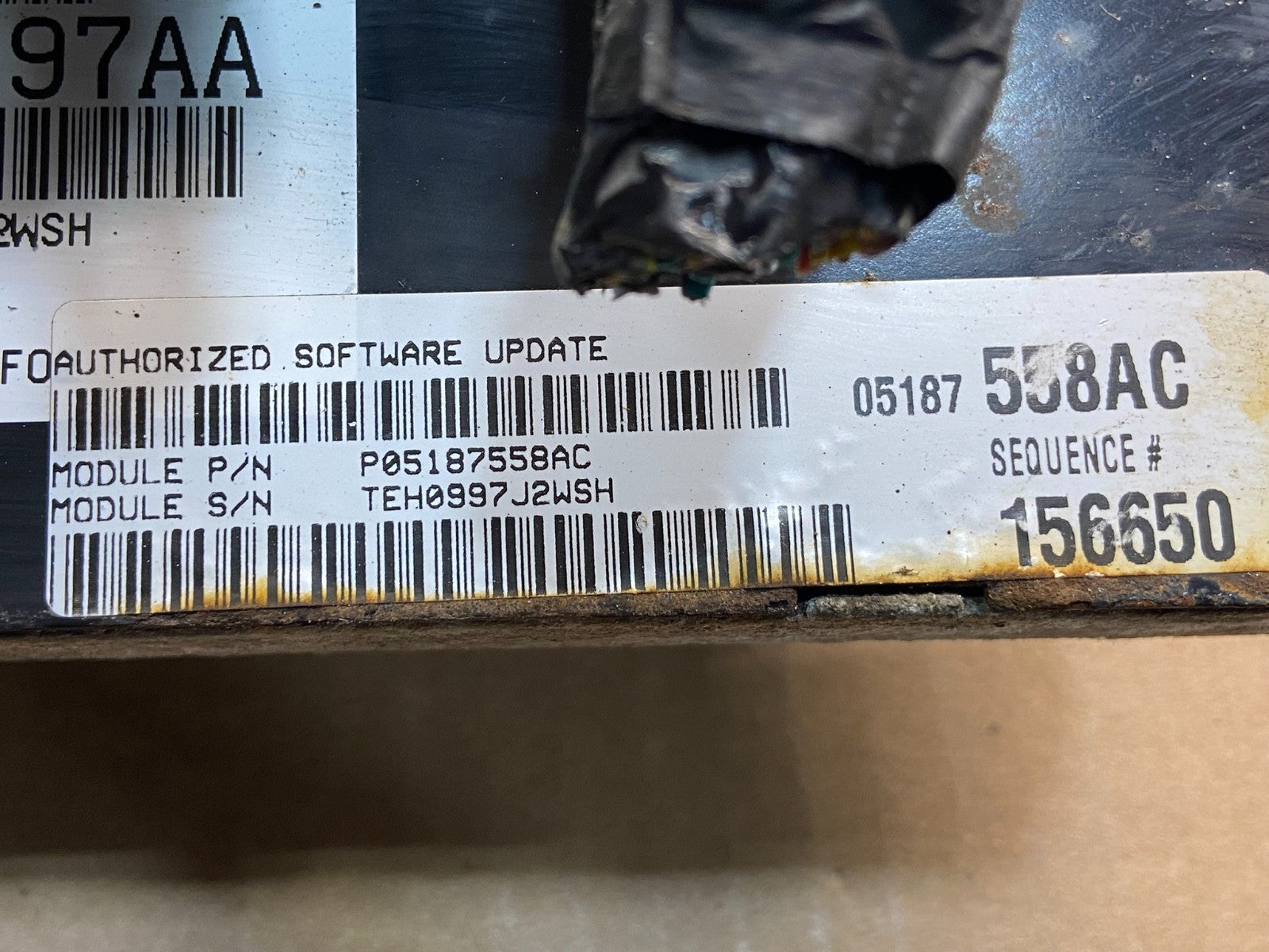 2007 Chrysler Town Country Caravan 3.8L Engine Control ECU P05187558AC AE2276 DG2