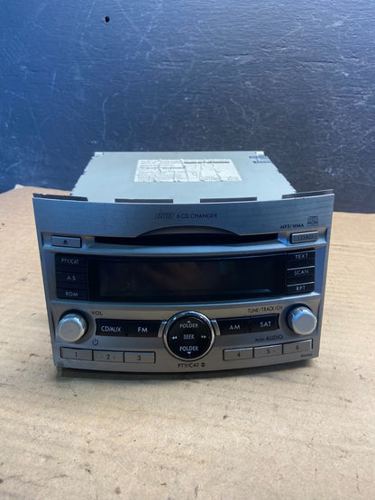 2010 to 2012 Subaru Legacy AM FM CD MP3 Radio Player AE2523 DG0
