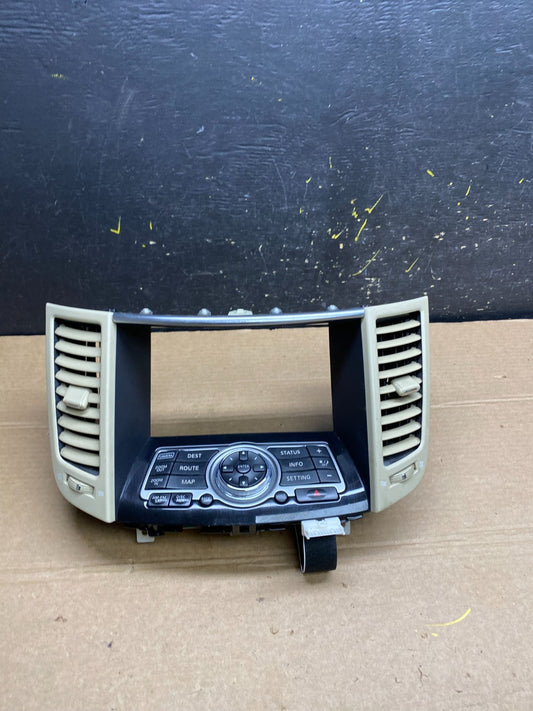 2009 -2017 Infiniti FX35 Radio Screen Panel Bezel Trim OEM W6479 DG0