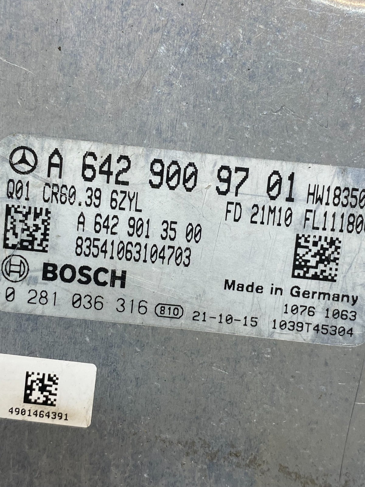 2010 to 2018 Mercedes Sprinter ECU ECM Engine Control Module Unit AH3184 DG2