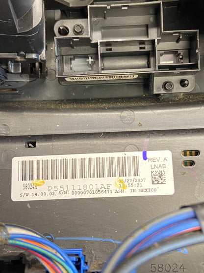 2008-2010 Dodge Grand Caravan Radio Bezel Climate Control AC Heater AF6165 DG6