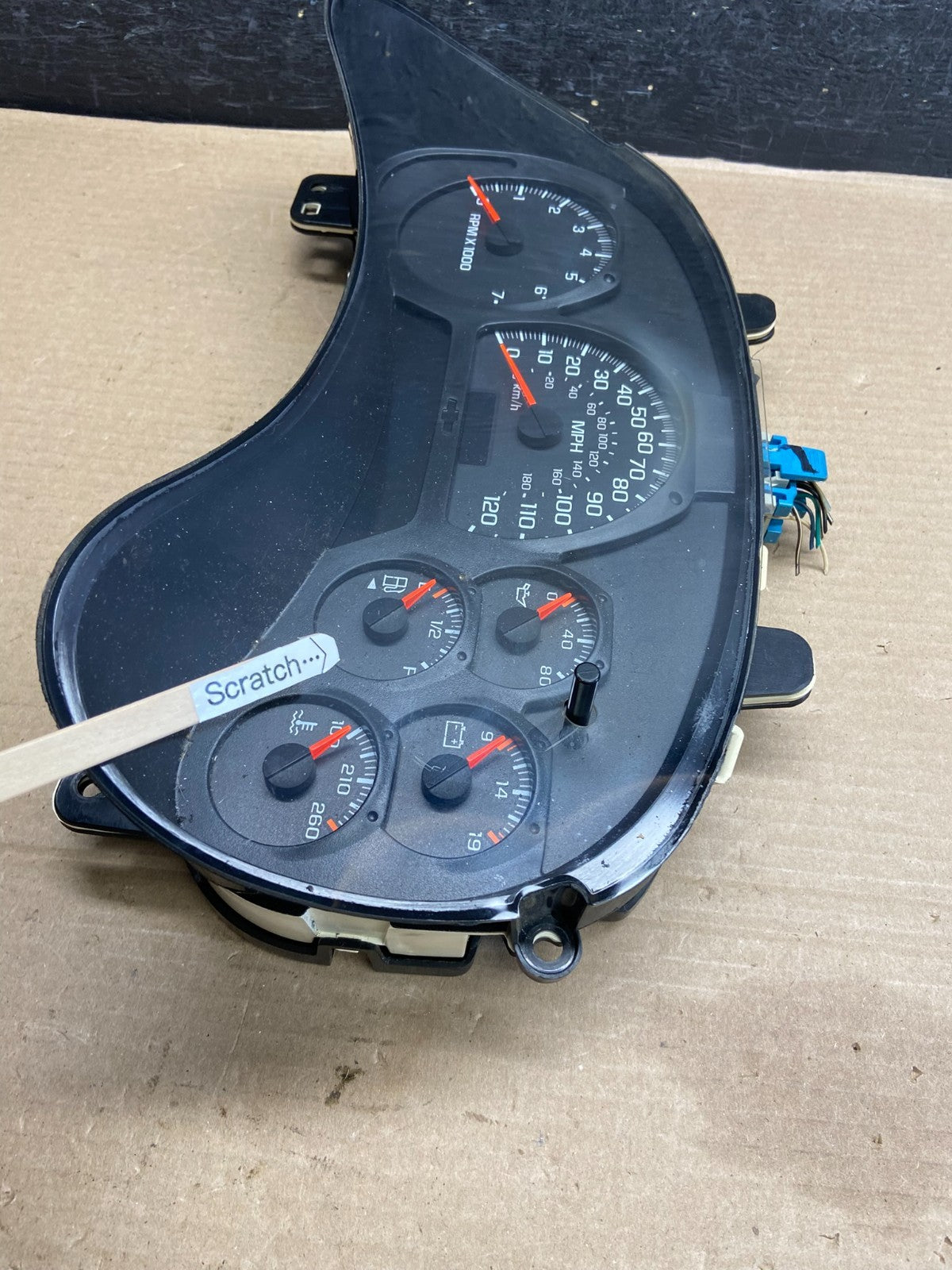 2002 to 2005 Chevrolet Trailblazer Speedometer Cluster Gauge AH1424 PS3