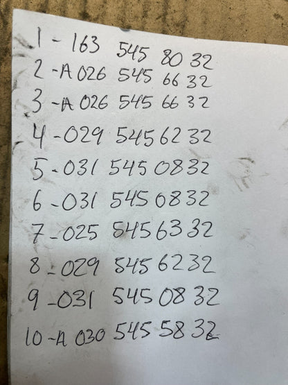 Mix of 10 Mercedes ECM Engine Computer Module X8657 PS2