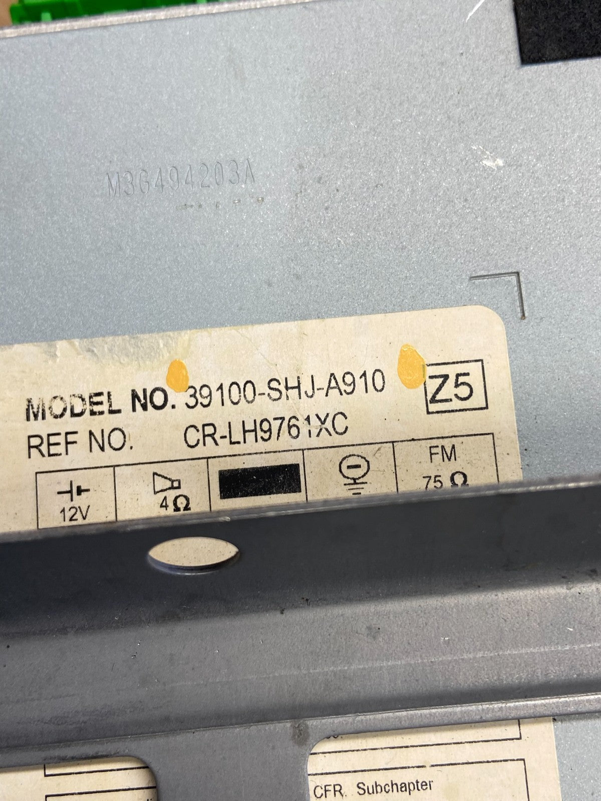 2005 to 2010 Honda Odyssey Am Fm Cd Player Radio Receiver ai2725 DG5