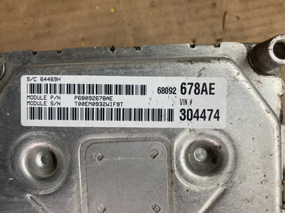 2011 2012 Dodge Journey 3.6L ECU ECM Engine Computer Module D0240 DG14