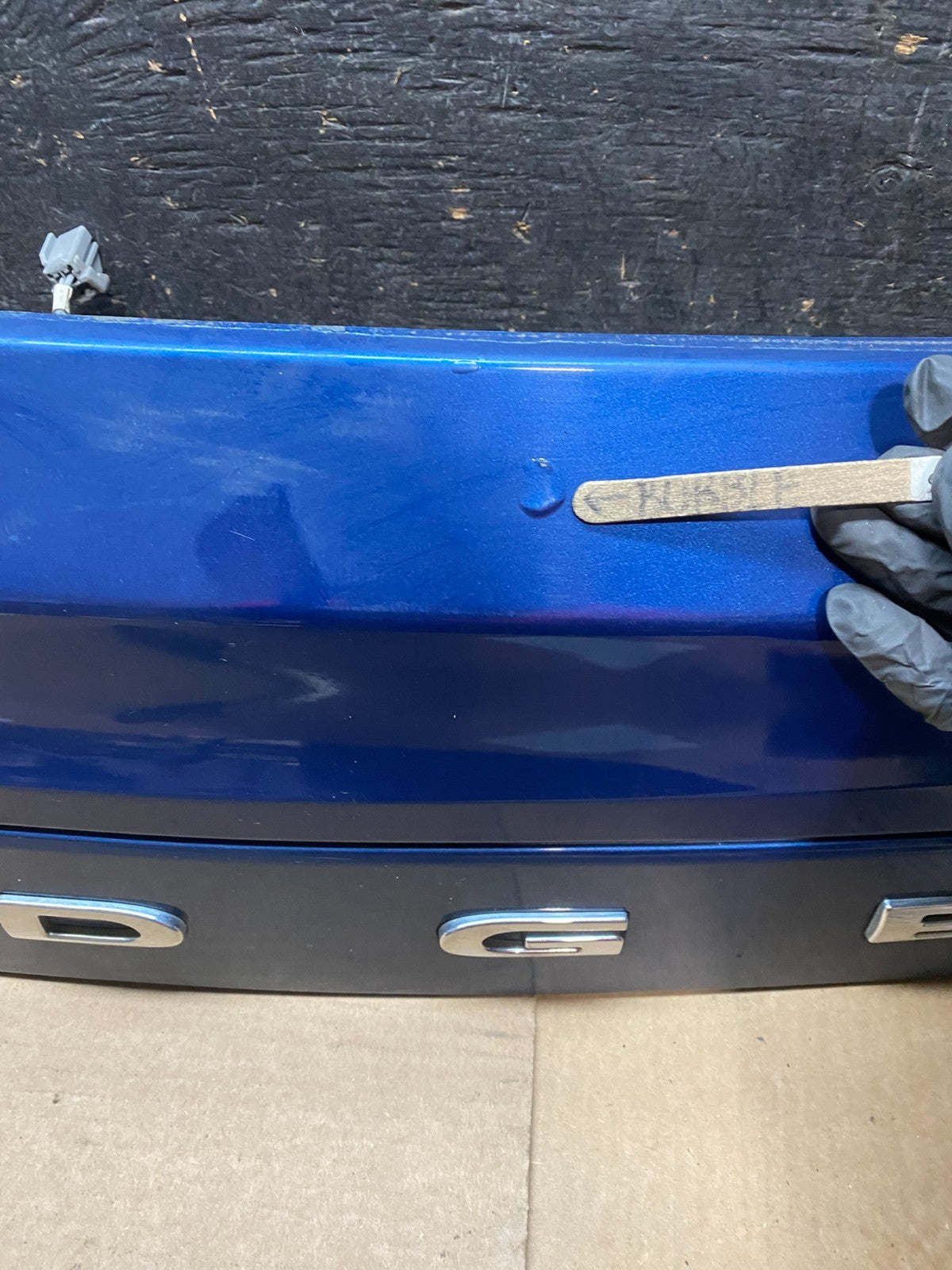 2011-2018 Dodge Grand Caravan Black Rear Tail Gate Trim Molding Panel V6940 DG6
