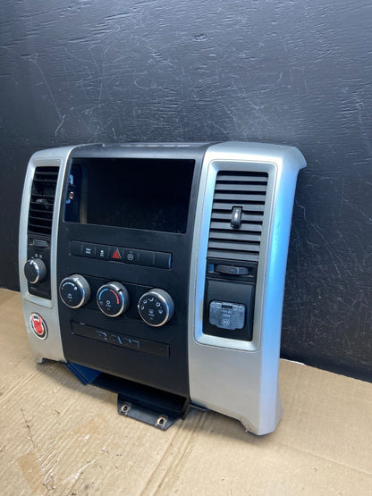 2009 to 2012 Dodge Ram 1500 Center Dash Radio Screen Climate Panel AE1940 DG1