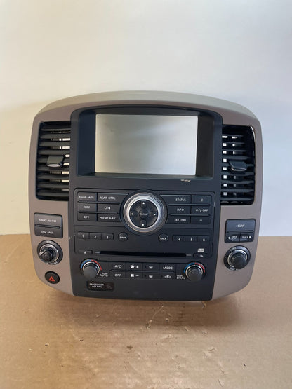 2008 2012 Nissan Pathfinder Radio A/C Heat Temperature Climate Control AI0589 DG0