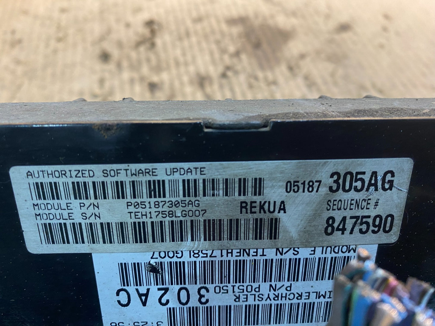 2008 Jeep Grand Cherokee Commander 3.7L Engine Computer ECU p05187305ag Z5055 DG4