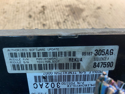 2008 Jeep Grand Cherokee Commander 3.7L Engine Computer ECU p05187305ag Z5055 DG4