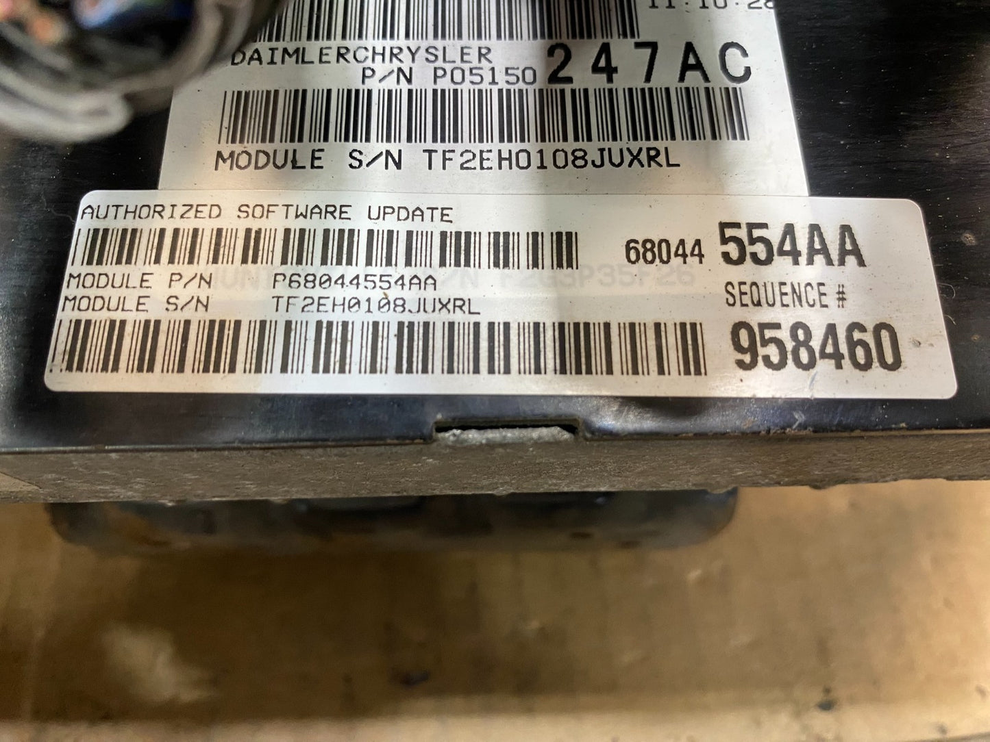 2008 2009 Dodge Caravan 3.6L Engine Computer ECU p68044554aa AA7652 DG3