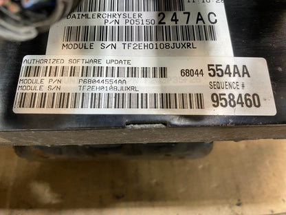 2008 2009 Dodge Caravan 3.6L Engine Computer ECU p68044554aa AA7652 DG3