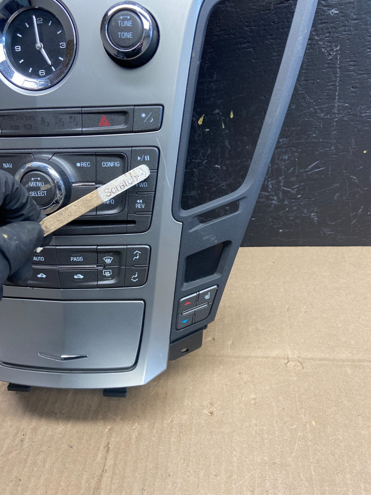 2008-2012 Cadillac CTS A/C Heater Radio Climate Control Panel Bezel OE AB9436 DG2