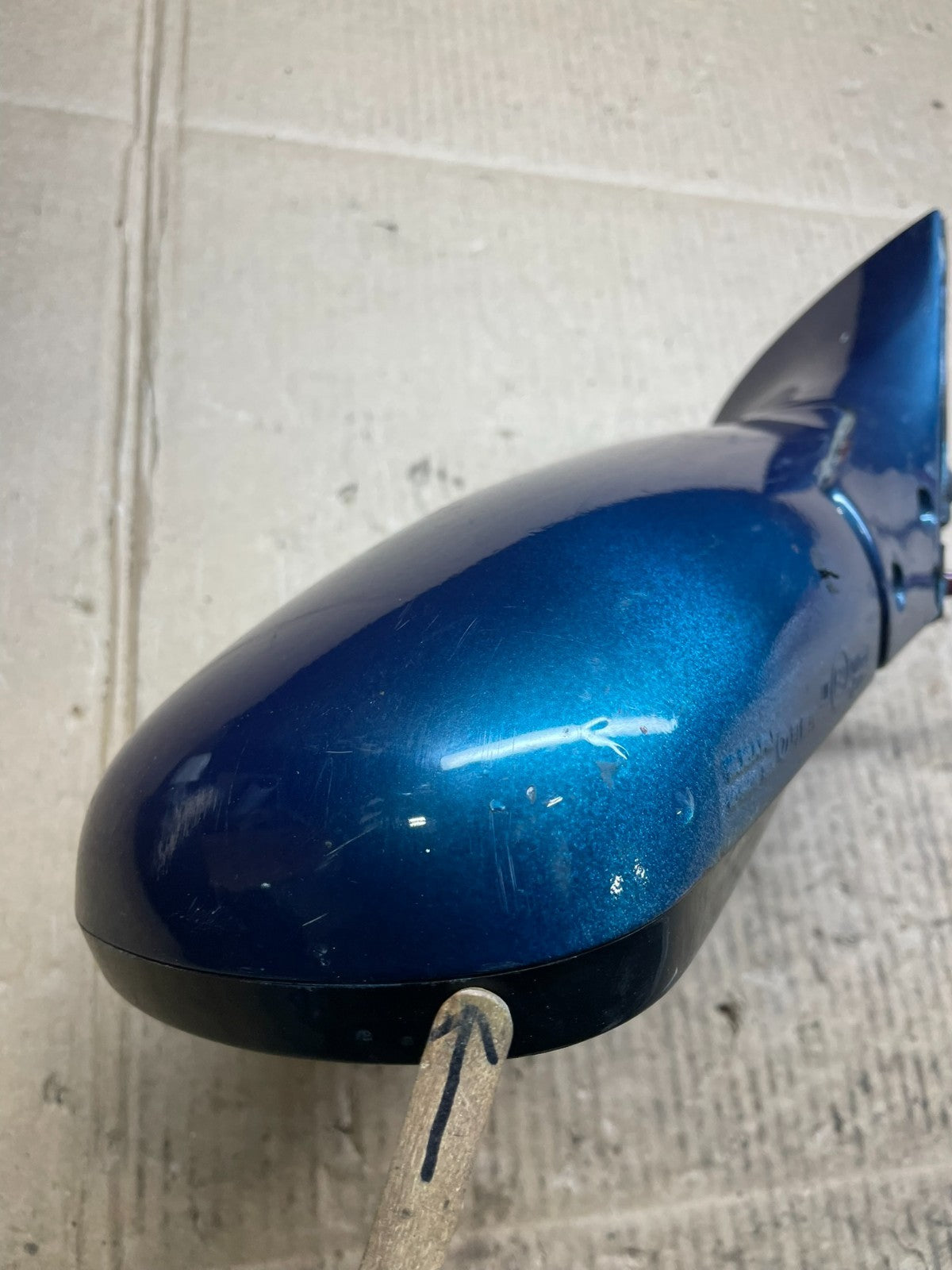 1994 to 1997 Subaru SVX Right Passenger View Power Door Mirror R4196 DG8