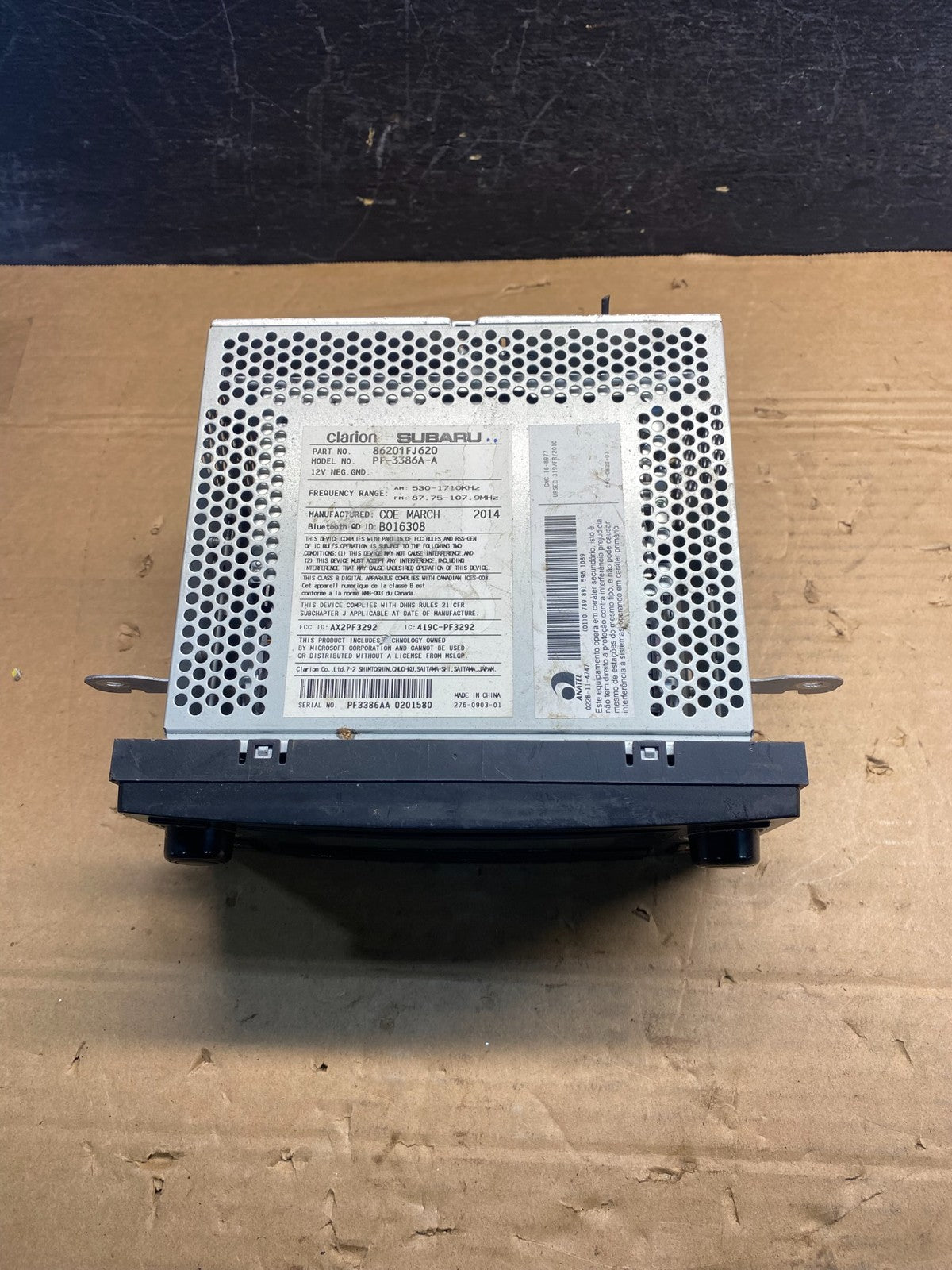 2012 - 2013 Subaru Impreza Radio AM/FM CD Player ad9623 DG3