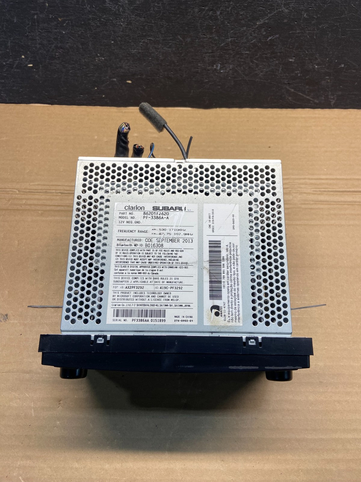 2012 - 2013 Subaru Impreza Radio AM/FM CD Player AE4575 DG3