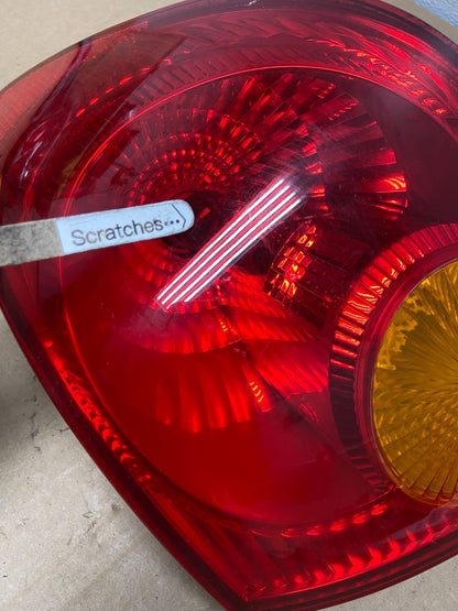 2003 to 2005 Toyota Corolla Right Passenger RH Side Tail Light AF7355 DW3