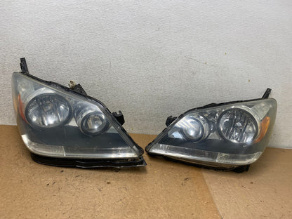 2005 2006 2007 Honda Odyssey Left+Right Set Halogen Headlights S7840 DW0