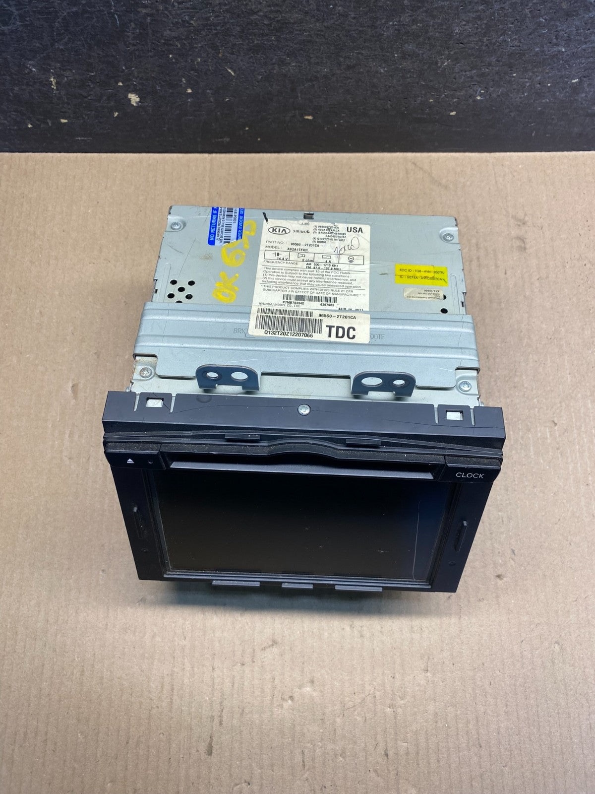 2011 2012 2013 Kia Optima Am Fm Cd Player Screen Radio Receiver AI5373 DW4