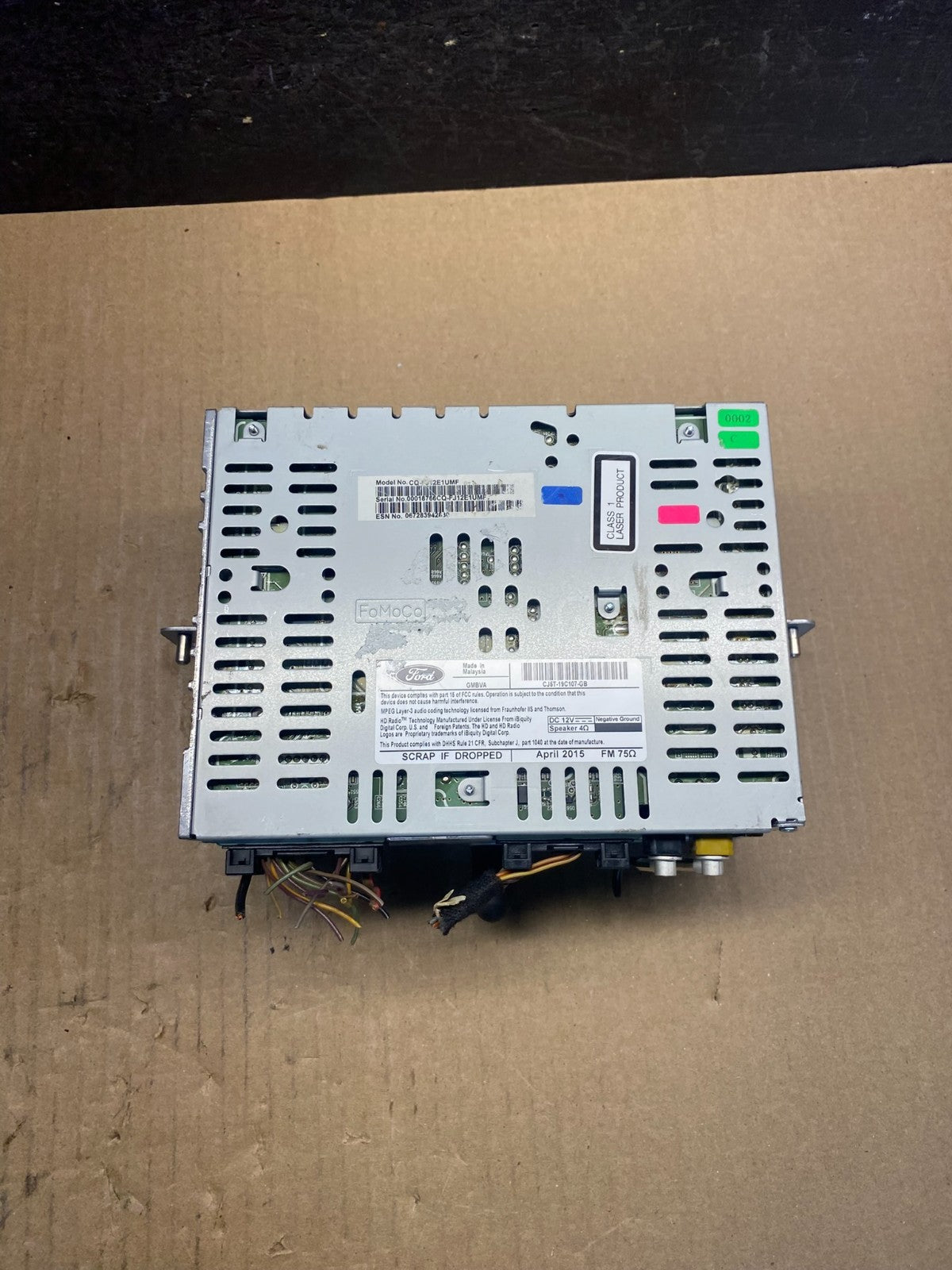 2013 2014 2015 Ford Escape Radio Receiver ID cj5t-19c107-gb AG3849 DG4