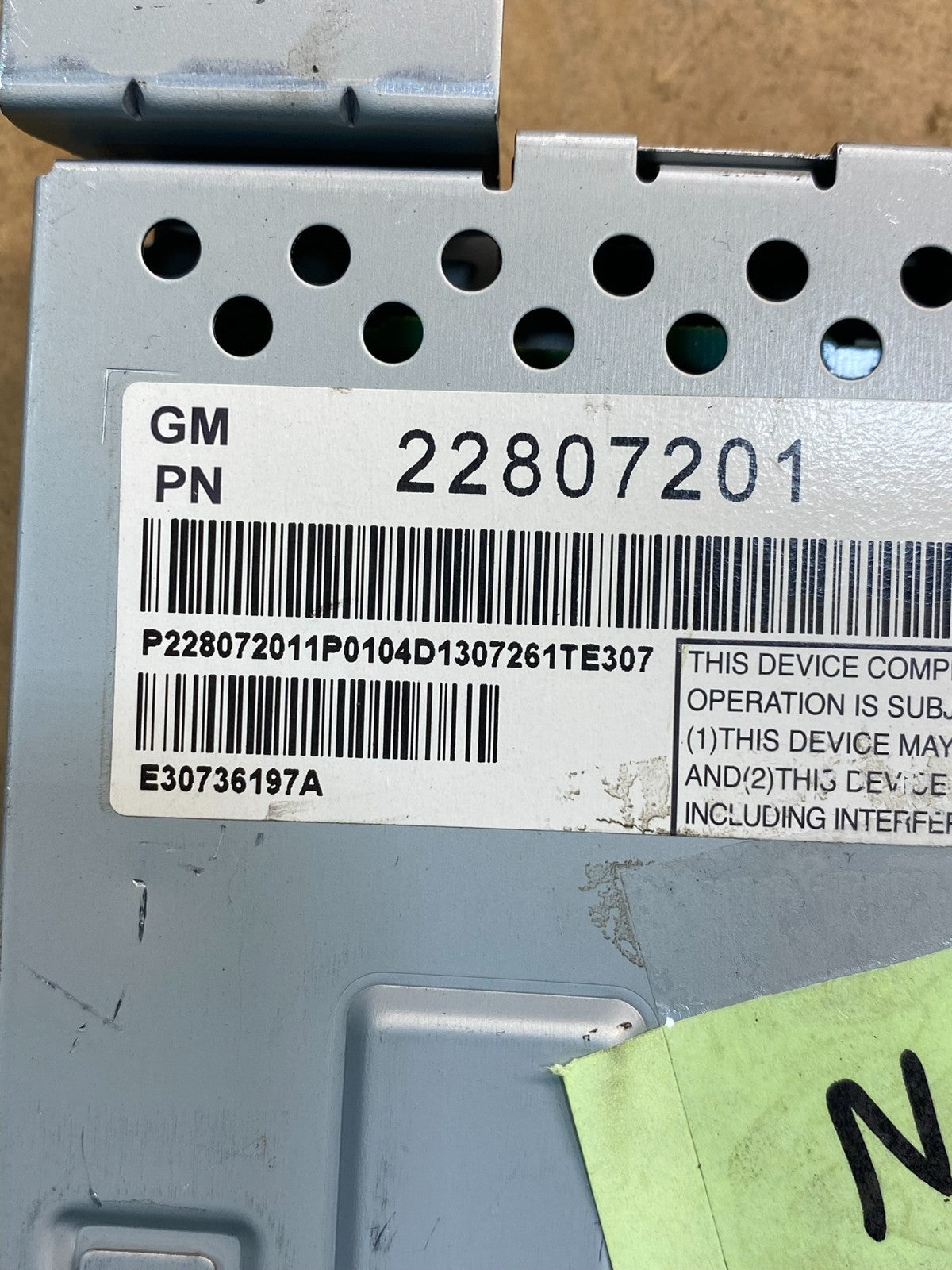 2010 - 2011 Chevrolet Equinox Radio Display Screen Information Dash Oe AB3801 DG4