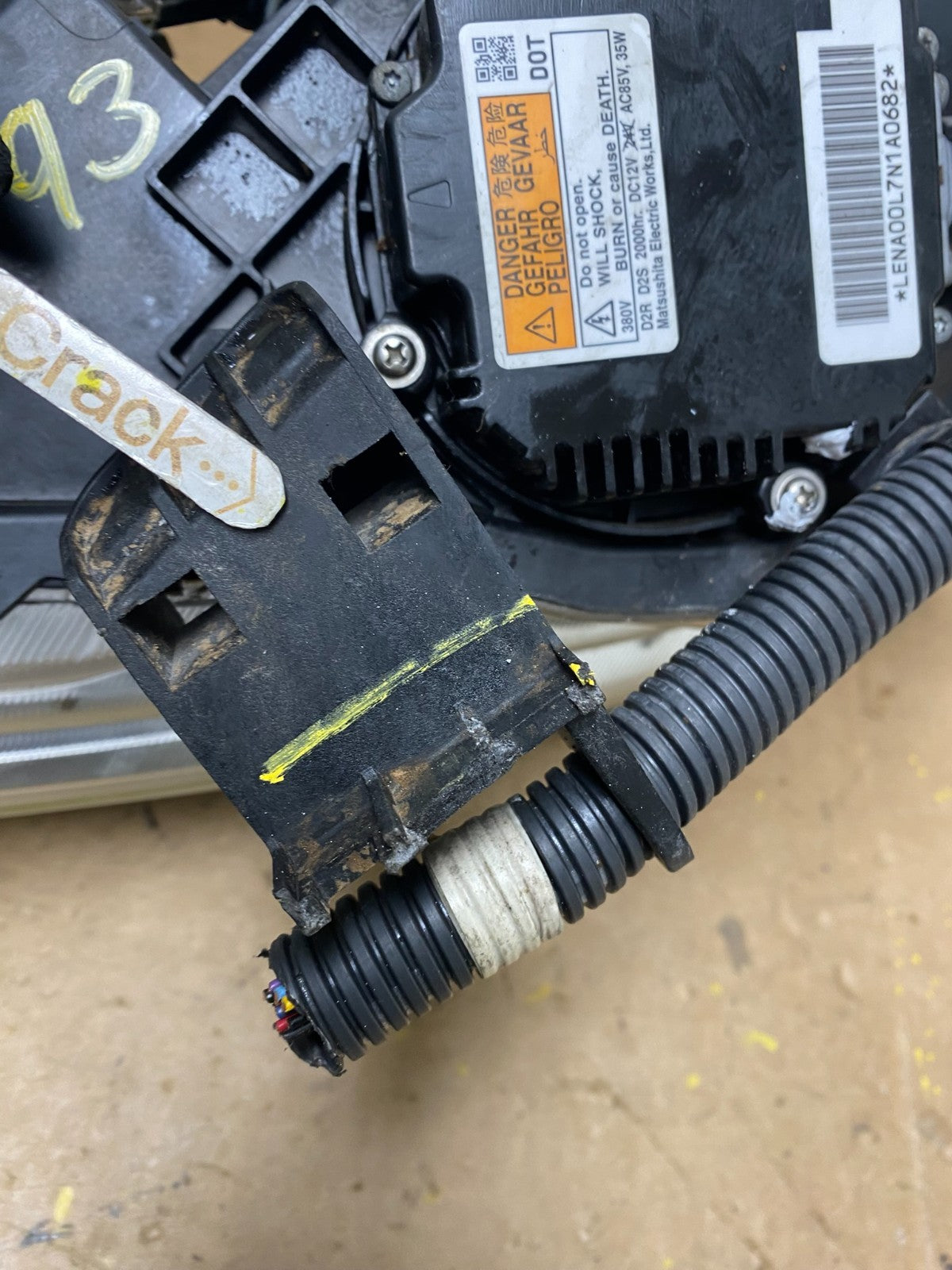 2011 to 2014 Nissan Murano Headlight Right Passenger Rh Oem Xenon Hid X7193 DW10
