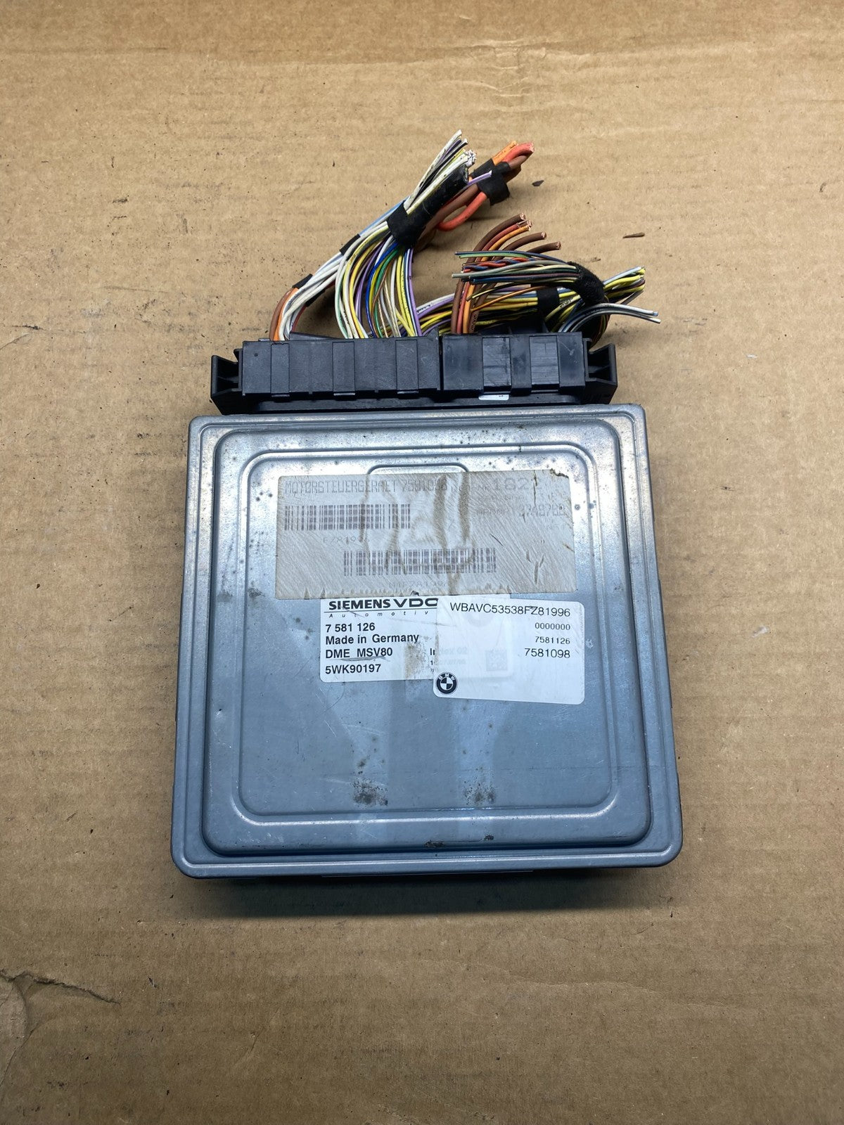 2007 - 2011 BMW 328i 528i E90 ECM ECU Engine Computer 7581126 ah4931 DG0