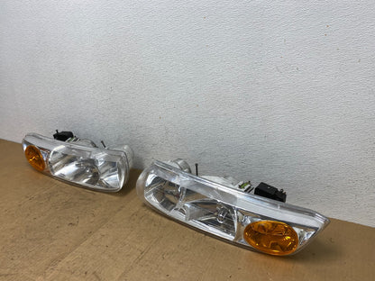 1998 - 2002 Saturn SL SL1 SL2 S Series Left+Right Halogen Headlights AD1421 DW1