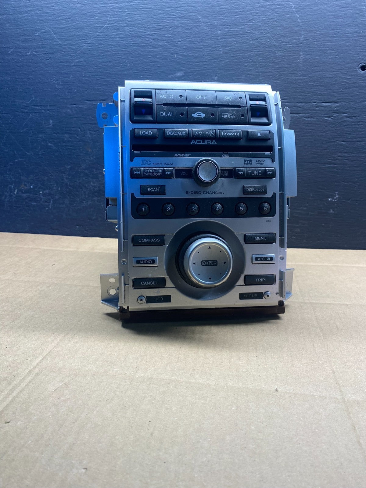 2006 to 2008 Acura RL Radio Stereo 6 CD Player Climate Control Pan AD1537 DG0