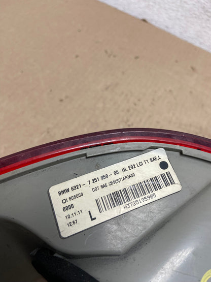 2011 - 2013 BMW 3 Coupe 328i 335i M3 E92 Left Driver Tail Light AG5950 LK6