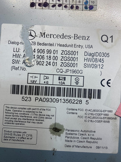2008-2011 Mercedes W204 C300 C350 Navi Command Radio DVD CD Audio ad7350 DG6