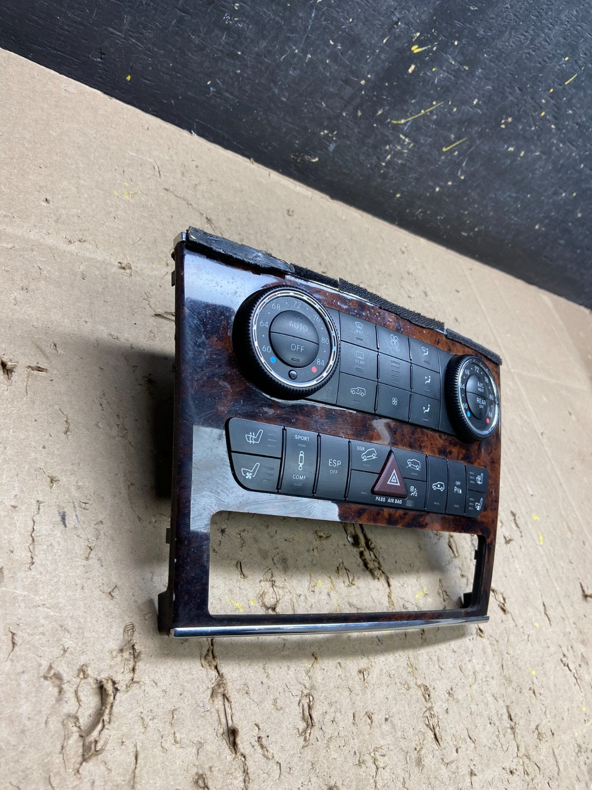 2007-2012 Mercedes X164 GL350 GL450 Climate Control Bezel Wood Switch U5685 DG2