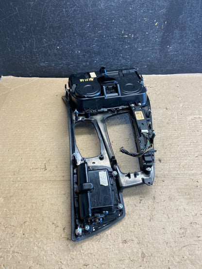 2011-2016 BMW 5 F10 Center Shifter Console Trim Cup Holder Switches OE AH5162 DG3