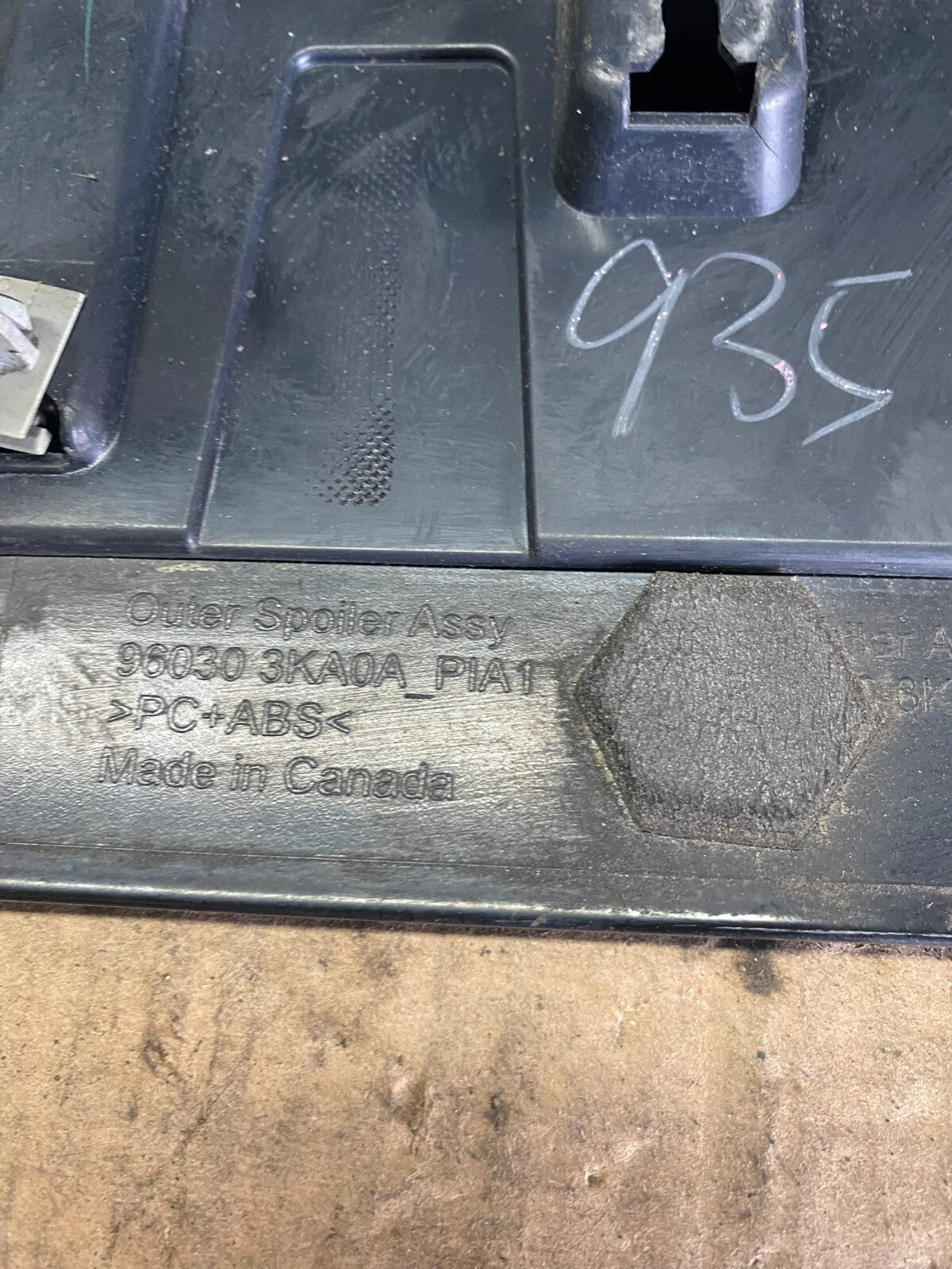 2013-2020 Nissan Pathfinder Rear Spoiler Wing Oem o6386 DG10