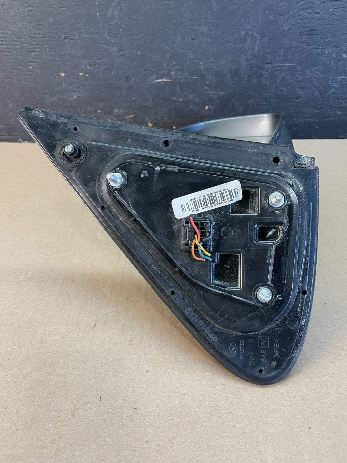 2007 to 2012 Hyundai Santa Fe Right Pasenger RH Side View Mirror Power AE1103 DW4