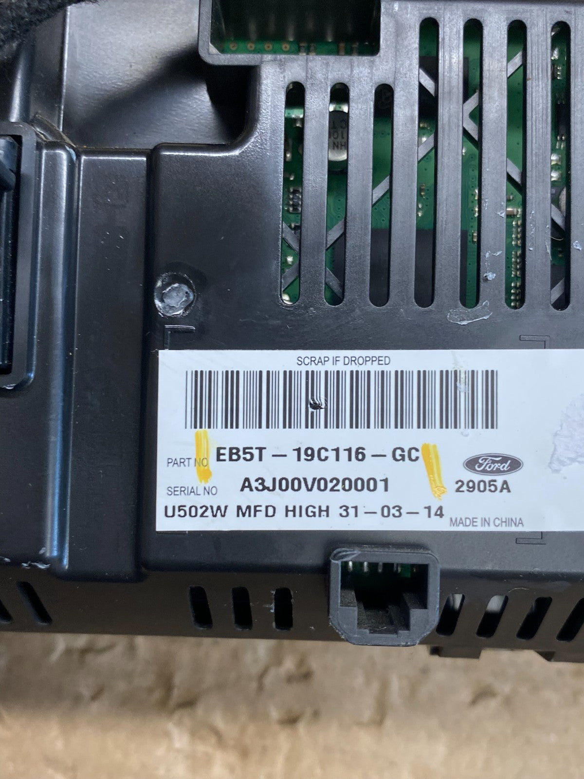 2012-2014 Ford Explorer 4.2 Information SYNC Display Screen Monitor OE ag8450 DG5