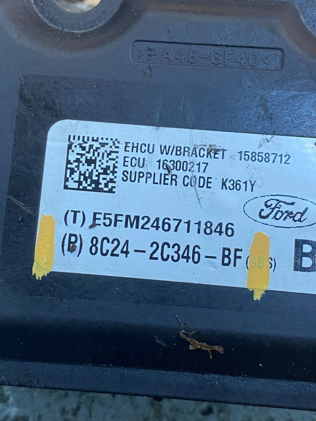2008 Ford E150 Van ABS Anti-Lock Brake Control Module 8C24-2C346-BF ac4409 DG6