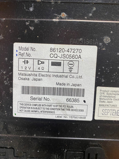 2006 to 2009 Toyota Prius Radio AM/FM CD Player AC8948 DG6