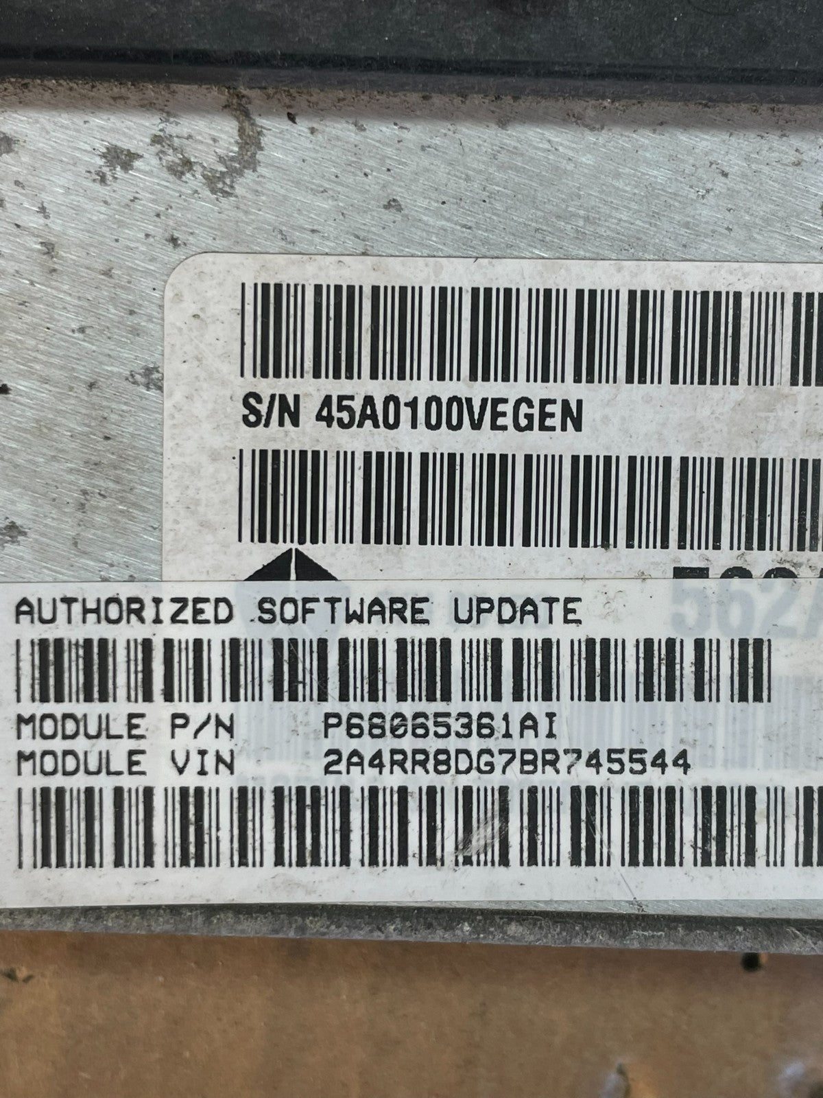 2011 Dodge Grand Caravan Town & Country ECU Engine Computer AC5484 DG2