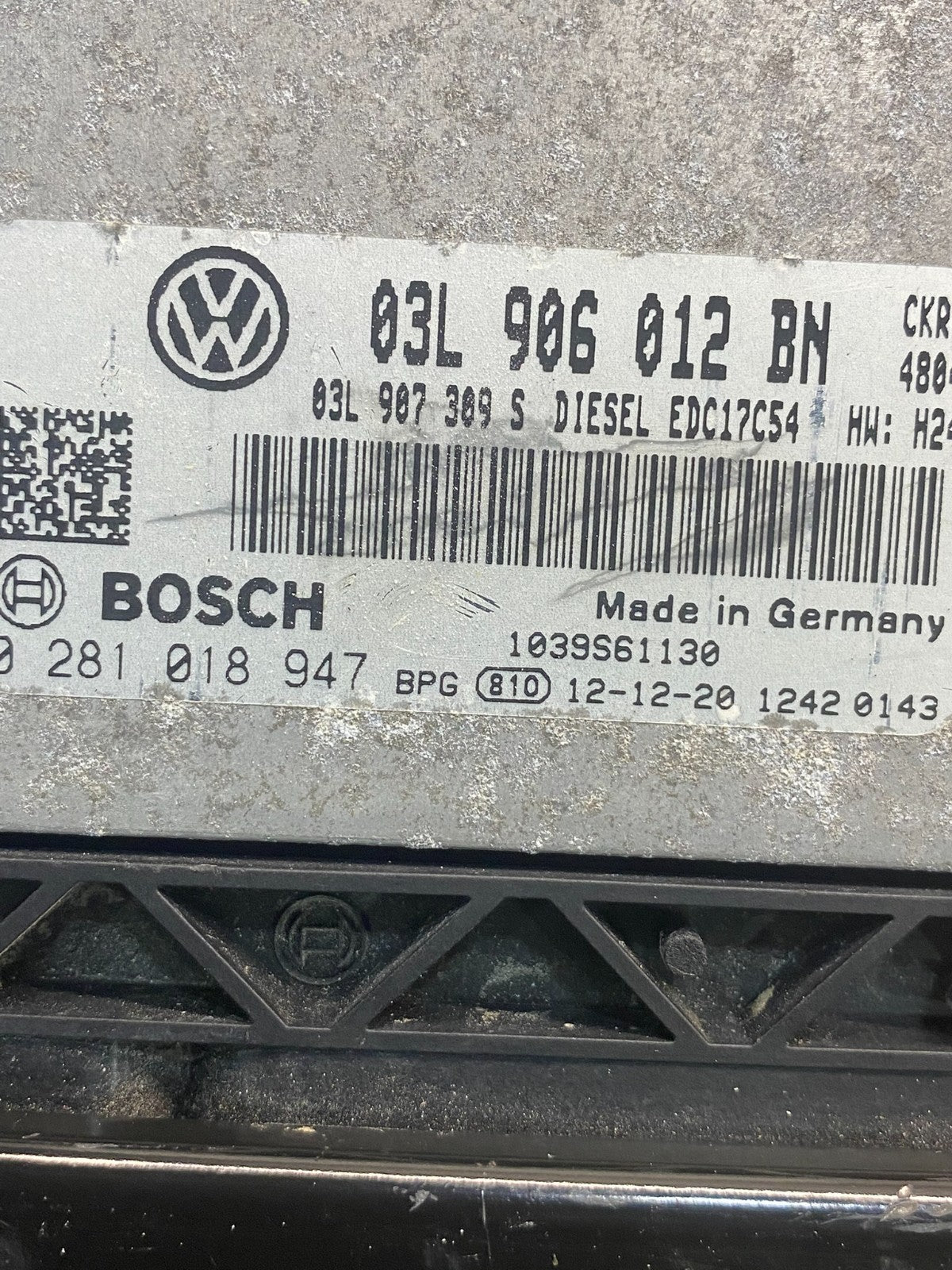 2013 2014 Volkswagen Jetta Passat 2.0L ECM Engine Control Unit ECU AE7798 DW2
