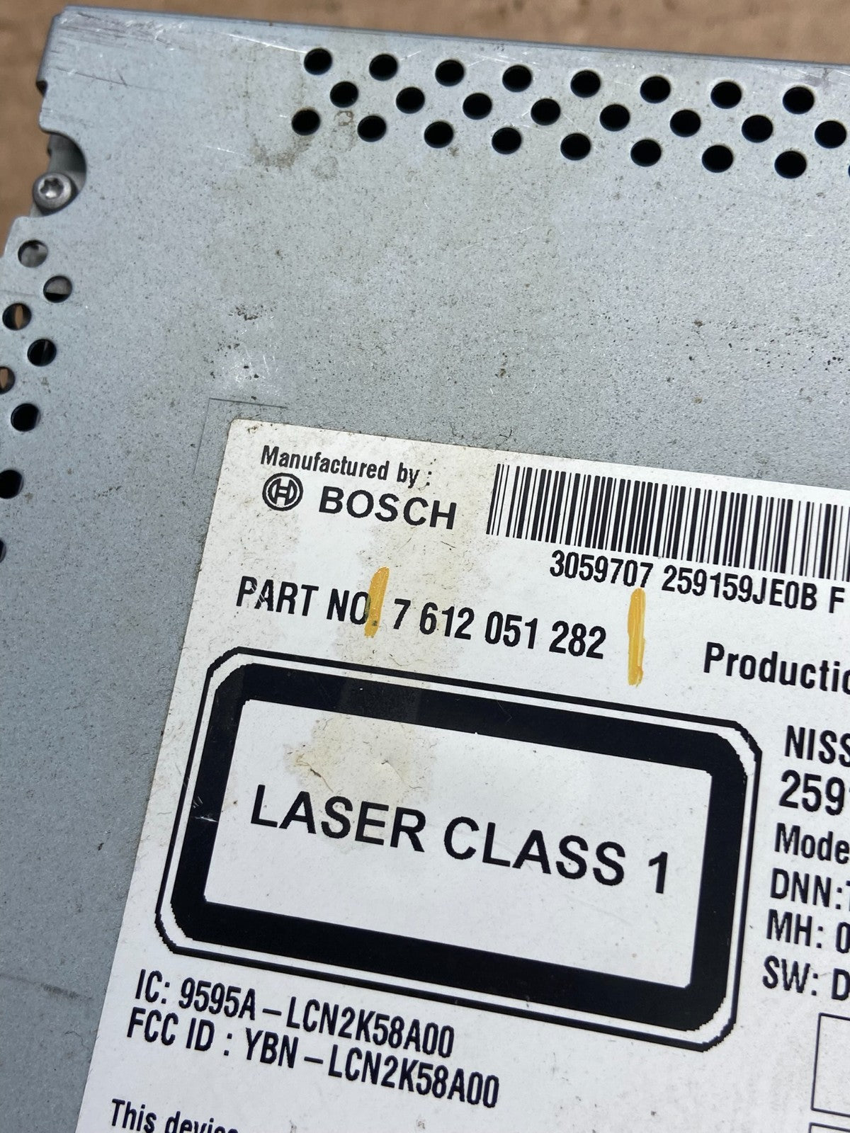 2015 to 2016 Nissan Sentra Versa Radio CD Player AM/FM 259159JE0B af2623 DG6