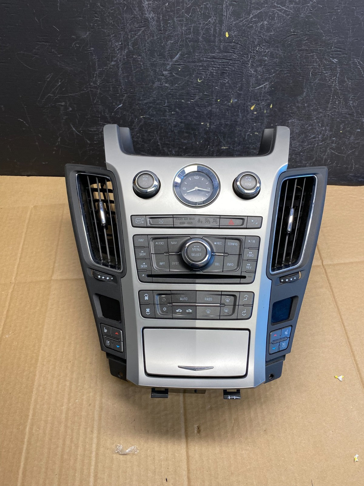 2008-2012 Cadillac CTS A/C Heater Radio Climate Control Panel Bezel OE AC9271 DG0