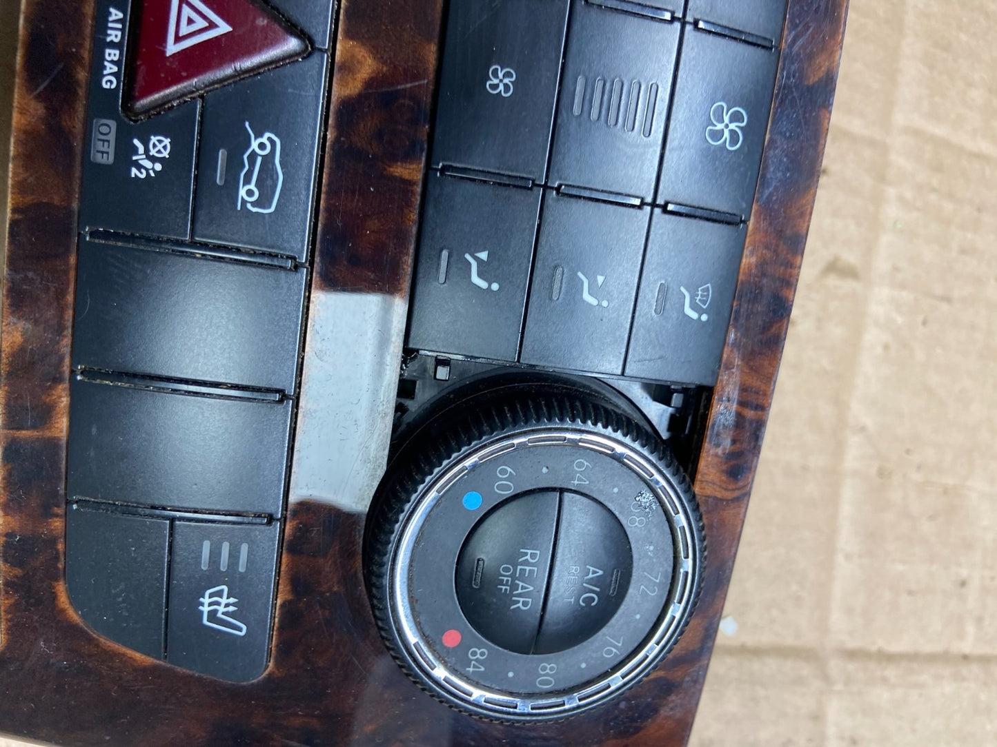 2007-2012 Mercedes X164 GL350 GL450 Climate Control Bezel Wood Switch aa4842 DG3