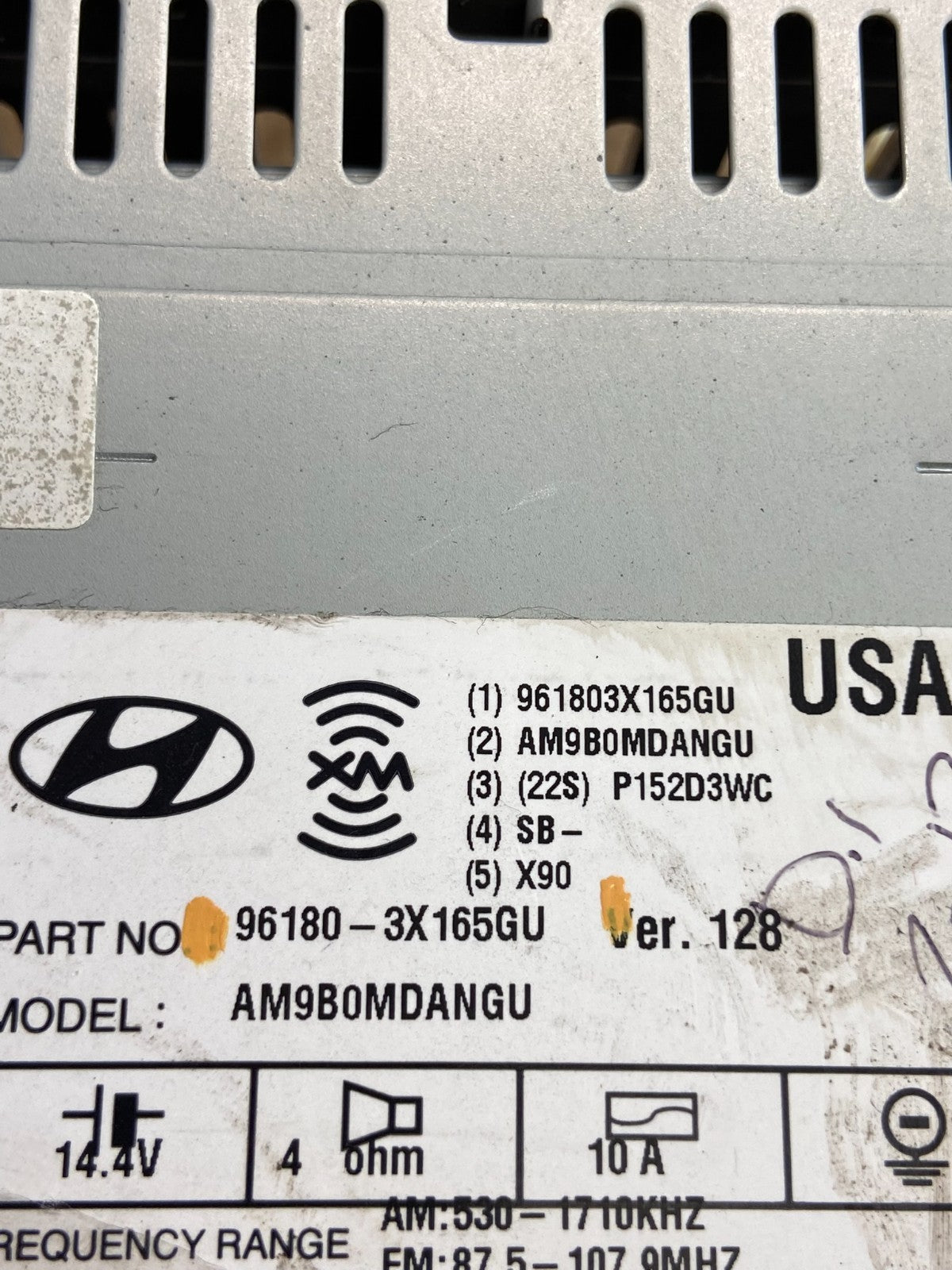 2014 2015 2016 Hyundai Elantra Am Fm Cd Player Radio Receiver AE4474 DW5