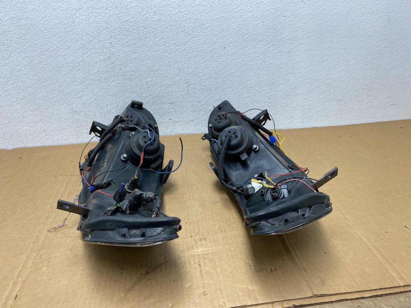 1998=2002 Honda Accord Black Left+Right Set Side LED Black Headlights ac8449 DG10