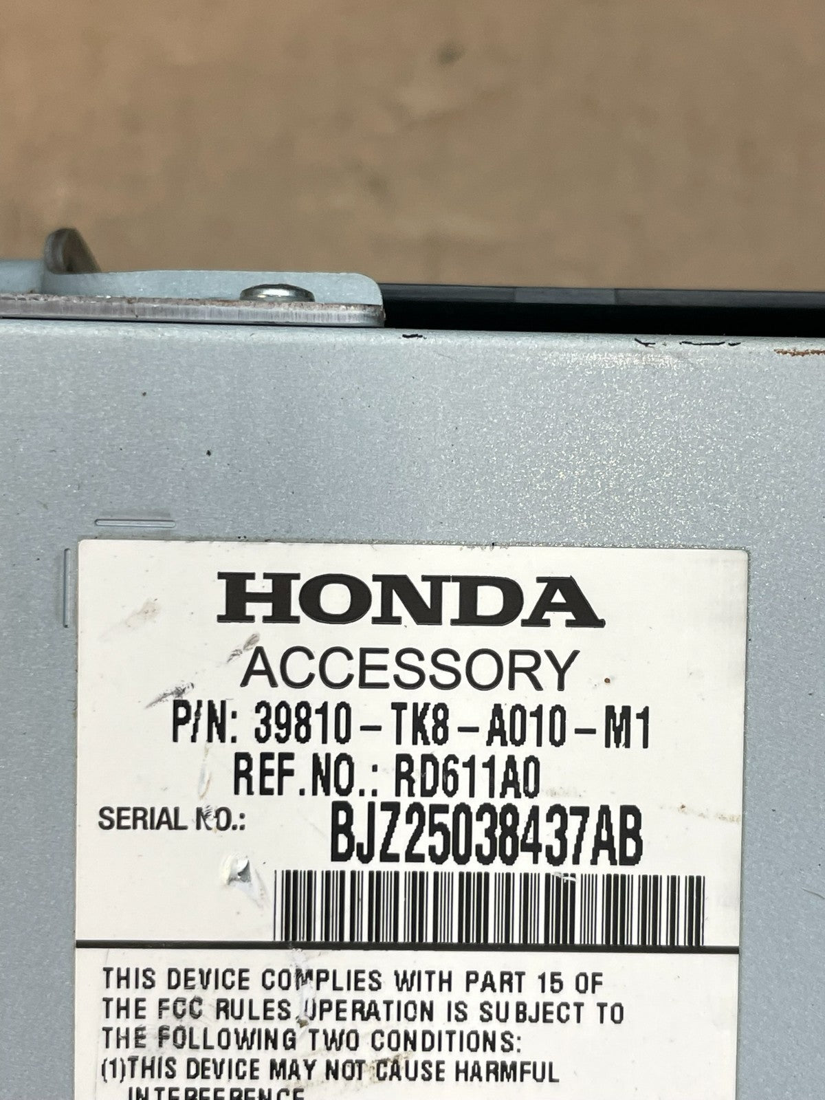 2011 2012 2013 Honda Odyssey Navigation Display Screen ae3394 DG7