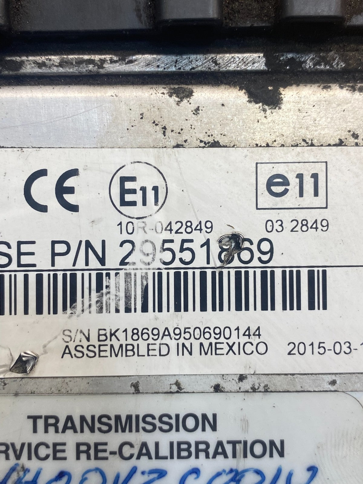 Allison Transmission Control Module 29551869 ad0479 DG2