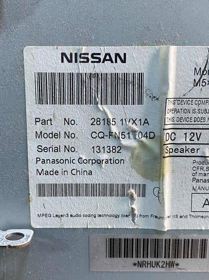 2012 to 2015 Nissan Rogue AM FM XM Radio CD Player Screen Receiver AI5327 DG6