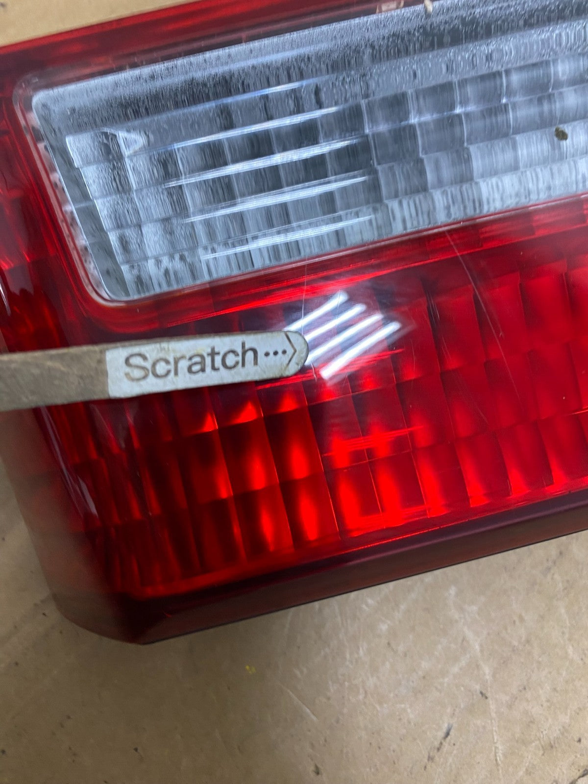 2001 to 2002 Honda Accord Left Driver LH Side Inner Tail Light Q7400 DW5